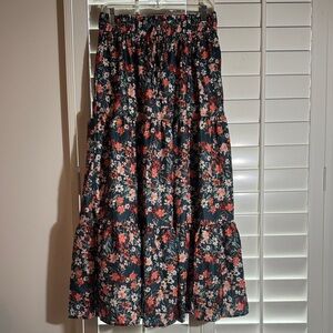 SHEIN Multicolor Floral A-Line Skirt